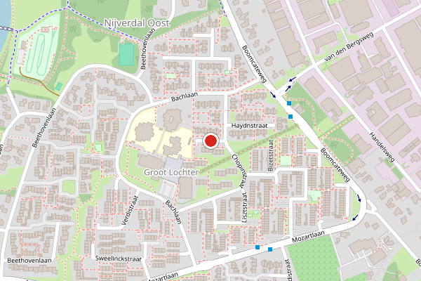 Brandweer-melding op Schubertstraat, Nijverdal op 9 mei, kaart-overzicht