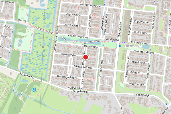 Brandweer-melding op Citroenvlinder, Enschede op 18 juli, kaart-overzicht