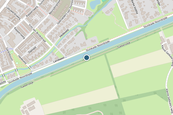 Politie-melding op Sluiskade Zuidzijde, Almelo op 20 juli, kaart-overzicht
