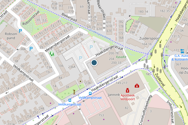 Politie-melding op Haaksbergerstraat, Enschede op 20 juli, kaart-overzicht