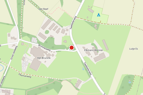 Brandweer-melding op Bruninksweg, Hengelo op 11 mei, kaart-overzicht