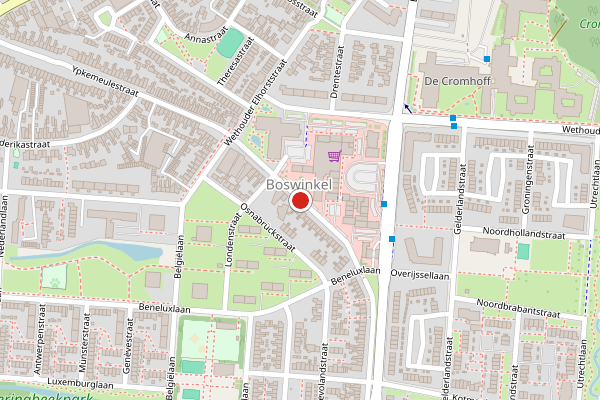 Brandweer-melding op Wethouder Gerbertstraat, Enschede op 21 juli, kaart-overzicht