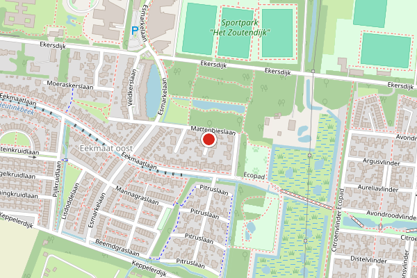 Brandweer-melding op Mattenbieslaan, Enschede op 23 juli, kaart-overzicht