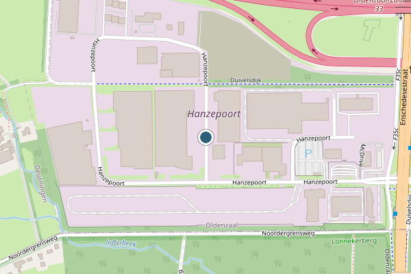 Politie-melding op Hanzepoort, Oldenzaal op 23 juli, kaart-overzicht
