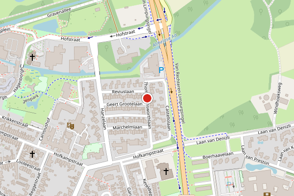 Brandweer-melding op Thomas Ainsworthlaan, Almelo op 13 mei, kaart-overzicht