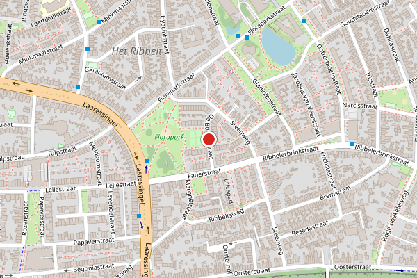 Brandweer-melding op De Bouterstraat, Enschede op 24 juli, kaart-overzicht