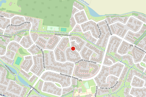 Brandweer-melding op Eduard Verkadestraat, Hengelo op 24 juli, kaart-overzicht
