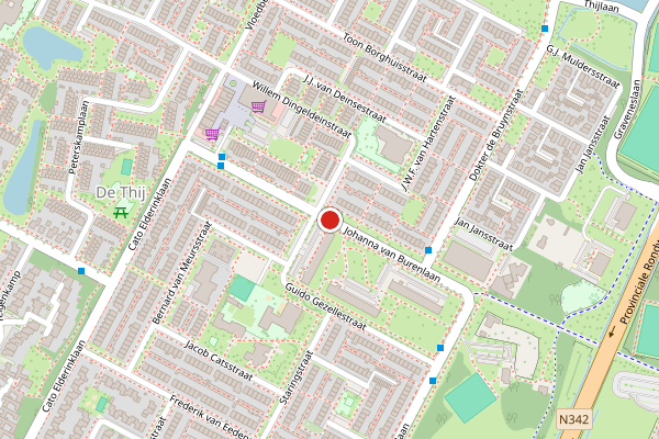 Brandweer-melding op Johanna van Burenlaan, Oldenzaal op 27 juni, kaart-overzicht