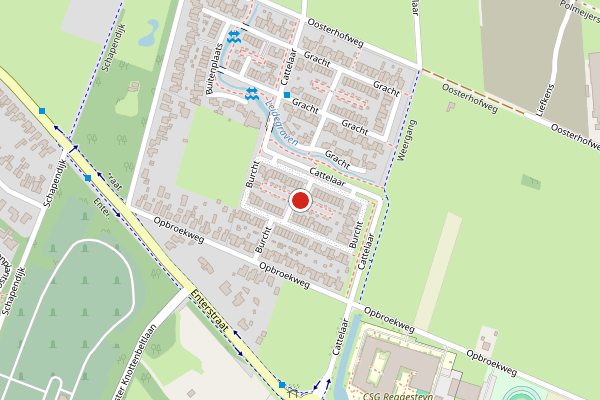 Brandweer-melding op Burcht, Rijssen op 11 juli, kaart-overzicht