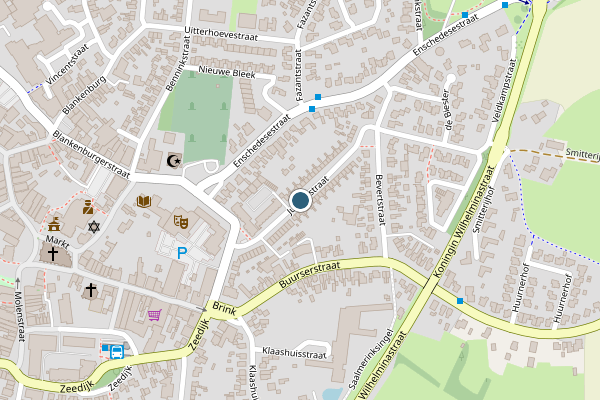 Politie-melding op Julianastraat, Haaksbergen op 28 juni, kaart-overzicht