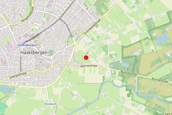 Brandweer-melding op Haaksbergen op 26 juni, kaart-overzicht