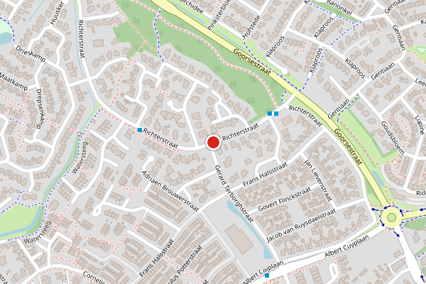 Brandweer-melding op Richterstraat, Haaksbergen op 16 juni, kaart-overzicht