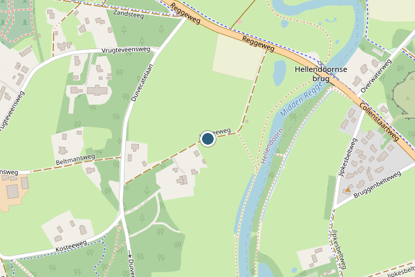 Politie-melding op Kosteeweg, Hellendoorn op 17 mei, kaart-overzicht