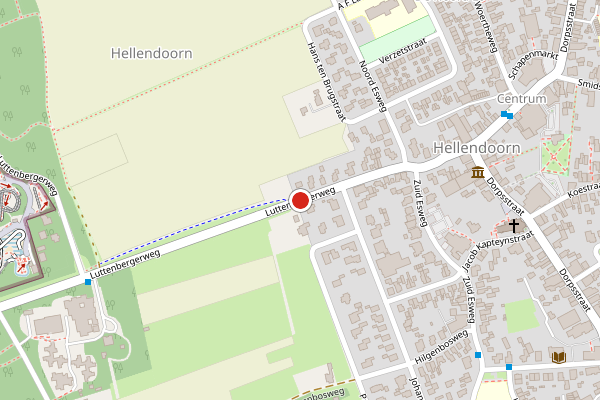 Brandweer-melding op Luttenbergerweg, Hellendoorn op 17 mei, kaart-overzicht