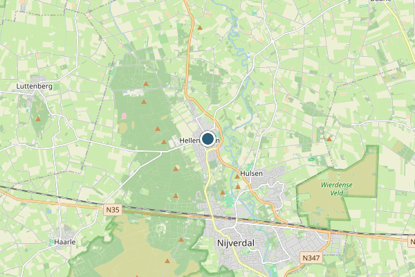 Politie-melding op verzonden., Nijverdal op 16 mei, kaart-overzicht