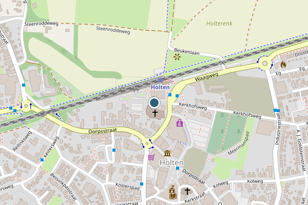 Politie-melding op Stationsstraat, Holten op 21 mei, kaart-overzicht