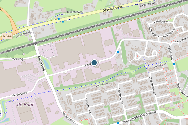 Politie-melding op Keizersweg, Holten op 19 mei, kaart-overzicht