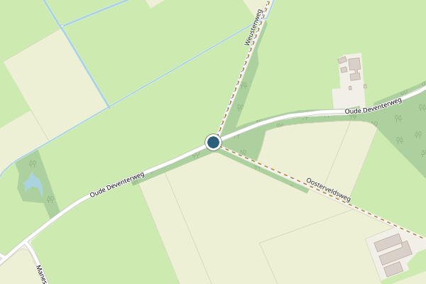 Politie-melding op Oude Deventerweg, Holten op 19 mei, kaart-overzicht