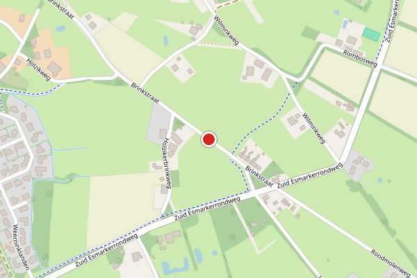 Brandweer-melding op Brinkstraat, Enschede op 15 mei, kaart-overzicht