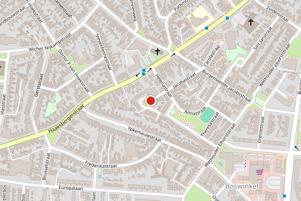 Brandweer-melding op Amaliastraat, Enschede op 14 mei, kaart-overzicht