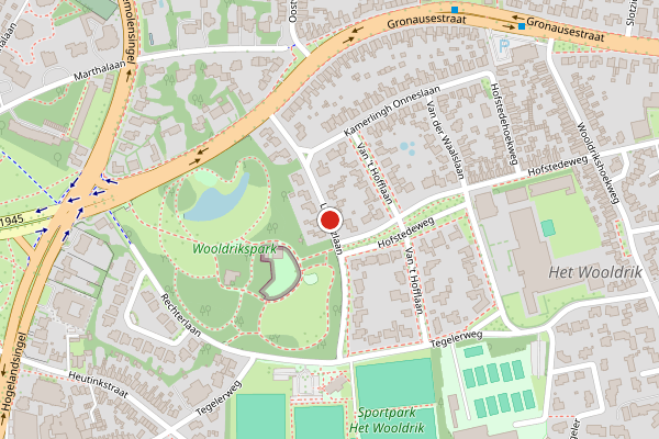 Brandweer-melding op Lorentzlaan, Enschede op 14 mei, kaart-overzicht