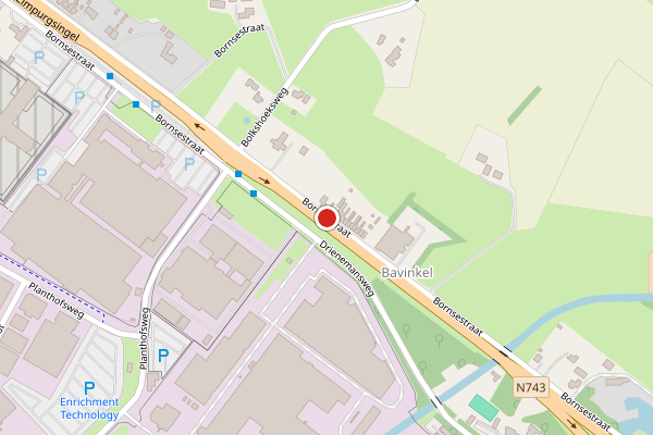 Brandweer-melding op Bornsestraat, Almelo op 14 mei, kaart-overzicht