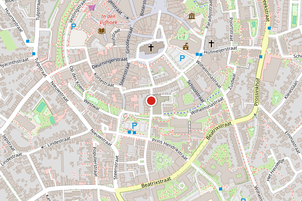 Brandweer-melding op Pastoriestraat, Oldenzaal op 14 mei, kaart-overzicht