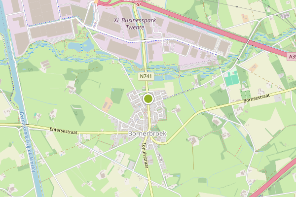 Ambulance-melding op Bornerbroek op 28 juli, kaart-overzicht