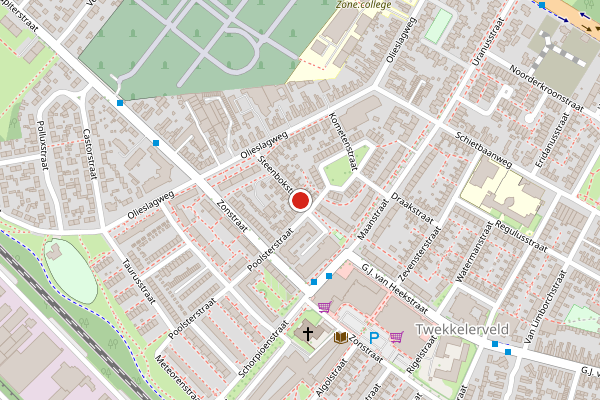 Brandweer-melding op Steenbokstraat, Enschede op 28 juli, kaart-overzicht