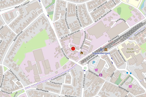 Brandweer-melding op Boerenbondstraat, Haaksbergen op 15 mei, kaart-overzicht