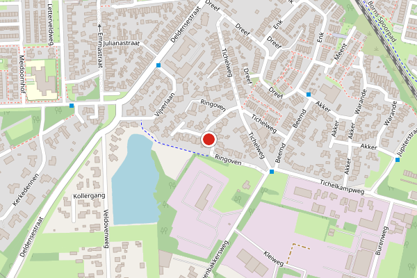 Brandweer-melding op Ringoven, Borne op 29 juli, kaart-overzicht