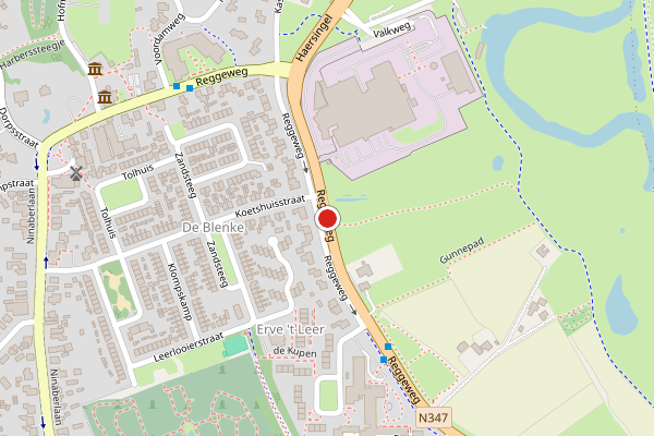 Brandweer-melding op Reggeweg, Hellendoorn op 18 mei, kaart-overzicht