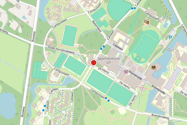 Brandweer-melding op Calslaan, Enschede op 30 juli, kaart-overzicht