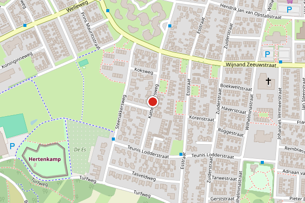 Brandweer-melding op Kattenhaarsweg, Rijssen op 18 mei, kaart-overzicht