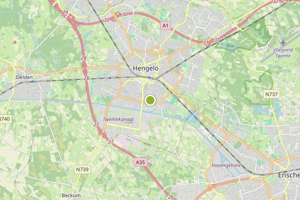 Ambulance-melding op Hengelo op 18 mei, kaart-overzicht