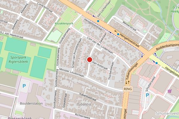 Brandweer-melding op Dr. Schaepmanlaan, Enschede op 1 augustus, kaart-overzicht