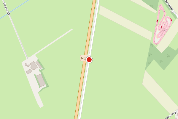 Brandweer-melding op Larenseweg, Holten op 1 augustus, kaart-overzicht