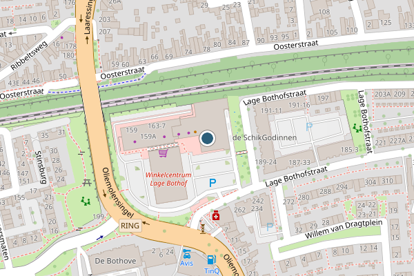 Politie-melding op Lage Bothofstraat, Enschede op 1 augustus, kaart-overzicht