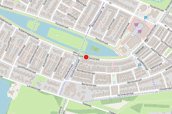 Brandweer-melding op Kopenhagenstraat, Hengelo op 19 mei, kaart-overzicht