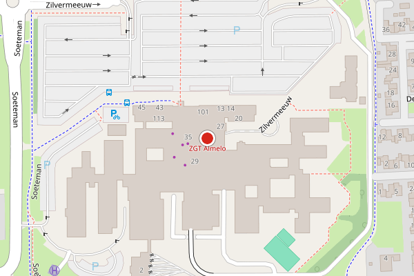 Brandweer-melding op Zilvermeeuw, Almelo op 2 augustus, kaart-overzicht