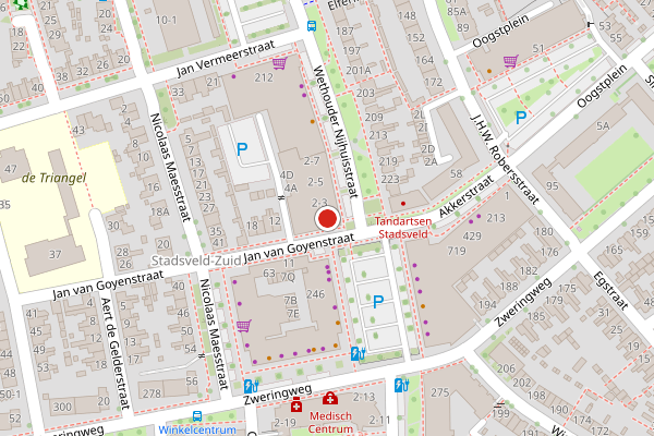 Brandweer-melding op Wethouder Nijhuisstraat, Enschede op 2 augustus, kaart-overzicht