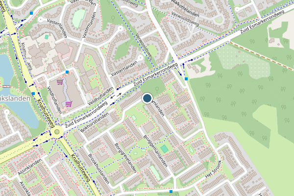 Politie-melding op Braamlanden, Enschede op 26 april, kaart-overzicht
