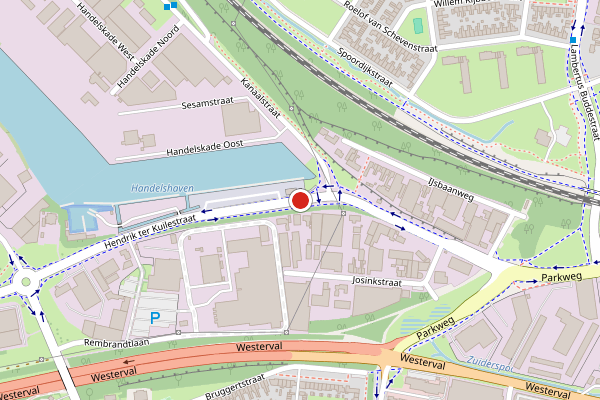 Brandweer-melding op Hendrik ter Kuilestraat, Enschede op 26 april, kaart-overzicht