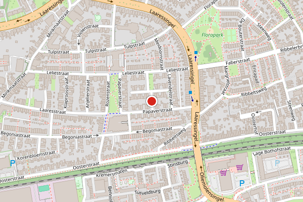 Brandweer-melding op Vrouwenmantelstraat, Enschede op 26 april, kaart-overzicht