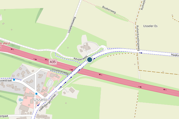 Politie-melding op Haaksbergerstraat, Enschede op 25 april, kaart-overzicht