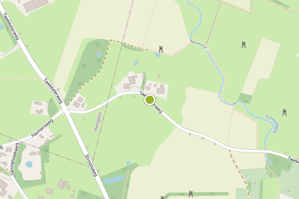 Ambulance-melding op twekkelerweg 321-329, Hengelo op 25 april, kaart-overzicht
