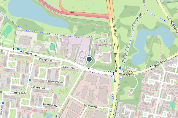Politie-melding op Vlierstraat, Enschede op 3 augustus, kaart-overzicht