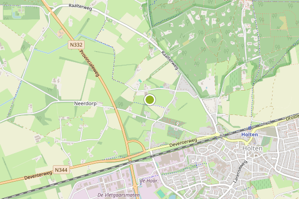 Ambulance-melding op Holten op 3 augustus, kaart-overzicht