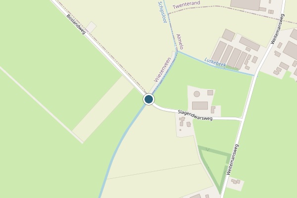 Politie-melding op Boslandweg, Almelo op 20 mei, kaart-overzicht