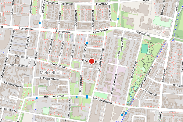 Brandweer-melding op Wulpstraat, Enschede op 4 augustus, kaart-overzicht